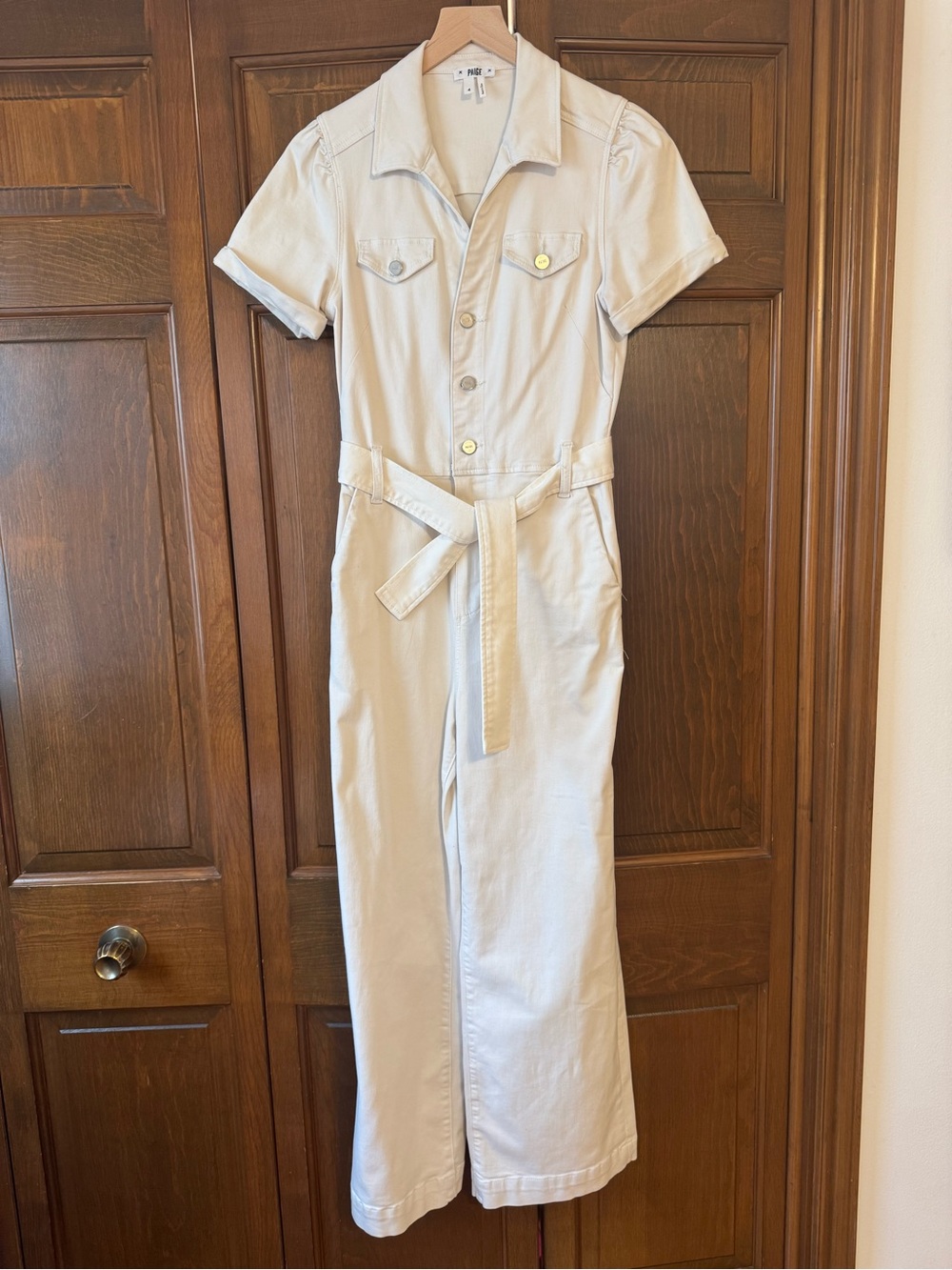 PAIGE Cream Women's Jumpsuit